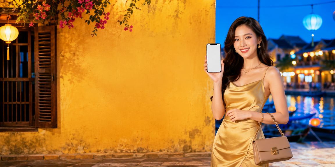 Người dùng Việt Nam trải nghiệm slot online trên điện thoại di động tại Hội An